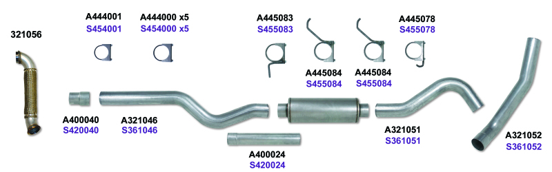 Chevrolet 3500 Performance Exhaust - Diamond Eye Performance - Cat Back - Stainless Steel - `06-`07